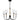 Bayside 5 Light Chandelier in Matte Black 3