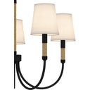 Bayside 5 Light Chandelier in Matte Black 6