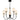 Bayside 5 Light Chandelier in Matte Black 1