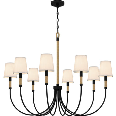 Bayside 8 Light Chandelier in Matte Black 4