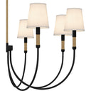 Bayside 8 Light Chandelier in Matte Black 6