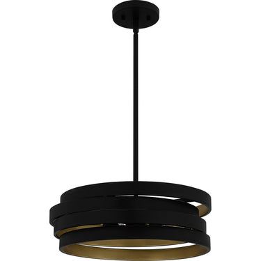 Berner 3 Light Pendant in Matte Black 4