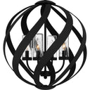 Blacksmith 4 Light Outdoor Pendant in Earth Black 2