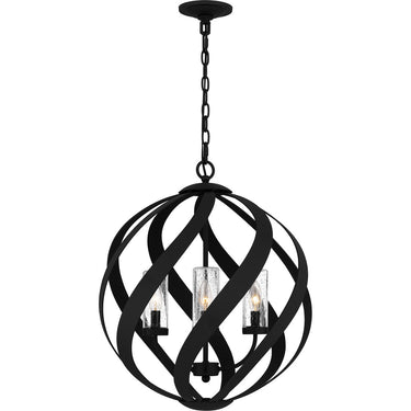 Blacksmith 4 Light Outdoor Pendant in Earth Black 3