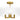 Bodnar 3 Light Semi-Flush Mount in Aged Brass 1