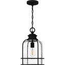 Bowles 1 Light Outdoor Pendant in Earth Black 1