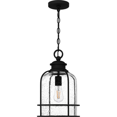 Bowles 1 Light Outdoor Pendant in Earth Black 1