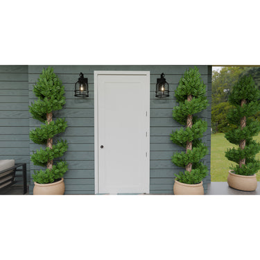 Bowles 1 Light Outdoor Wall Sconce in Earth Black 3