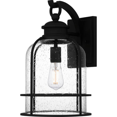 Bowles 1 Light Outdoor Wall Sconce in Earth Black 1