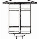 BP-17L Arroyo Craftsman Berkeley Jumbo Tall Post Mount - Crescent Harbor