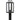 Bramshaw 1 Light Outdoor Post in Matte Black 3
