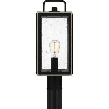 Bramshaw 1 Light Outdoor Post in Matte Black 4