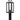 Bramshaw 1 Light Outdoor Post in Matte Black 1