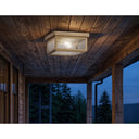 Branford Semi Flush shown in the Antique Brass finish with a Seedy shade - 91122-AB-SDY 2