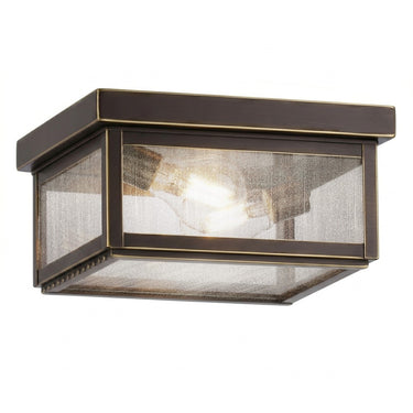 Branford Semi Flush shown in the Bronze finish with a Seedy shade - 91122-BZ-SDY