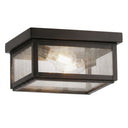 Branford Semi Flush shown in the Dark Brass finish with a Seedy shade - 91122-DB-SDY