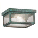 Branford Semi Flush shown in the Verde Green finish with a Seedy shade - 91122-VG-SDY