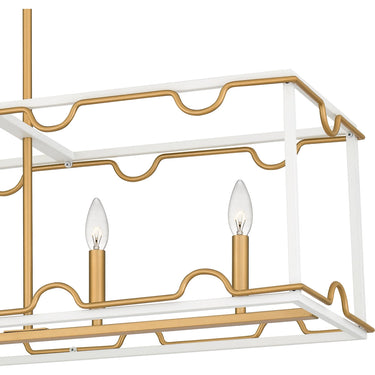 Brinkman 5 Light Island Light in Matte White 5