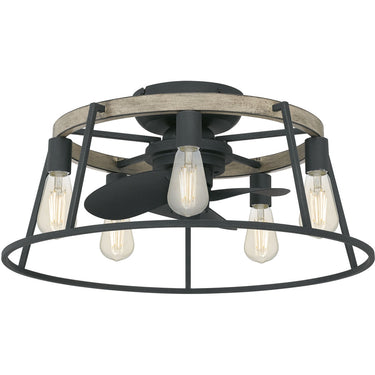 Brockton 5 Light Fandelier in Grey Ash 6