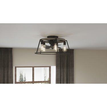 Brockton 5 Light Fandelier in Grey Ash 8