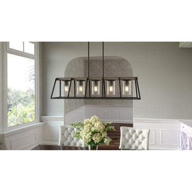 Brockton 5 Light Outdoor Island Light in Grey Ash 7