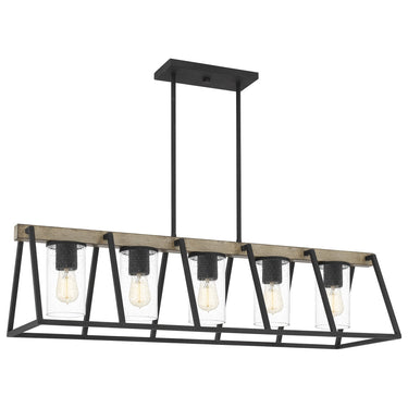 Brockton 5 Light Outdoor Island Light in Grey Ash 1