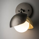 Brooklyn 1-Light Double Shade Bath Sconce 1