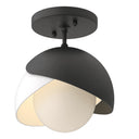 Brooklyn 1-Light Double Shade Semi-Flush 8