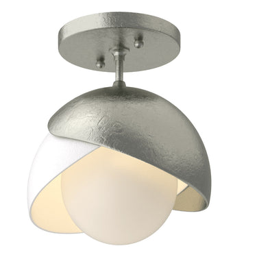 Brooklyn 1-Light Double Shade Semi-Flush 13