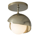 Brooklyn 1-Light Double Shade Semi-Flush 4