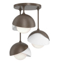 Brooklyn 3-Light Double Shade Semi-Flush 9