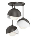 Brooklyn 3-Light Double Shade Semi-Flush 12