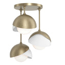 Brooklyn 3-Light Double Shade Semi-Flush 15