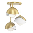 Brooklyn 3-Light Double Shade Semi-Flush 17