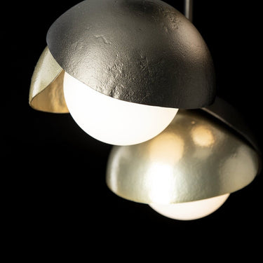 Brooklyn 3-Light Double Shade Semi-Flush 2