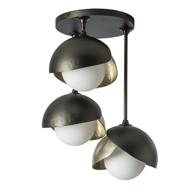 Brooklyn 3-Light Double Shade Semi-Flush 5
