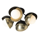 Brooklyn 4-Light Double Shade Semi-Flush 4