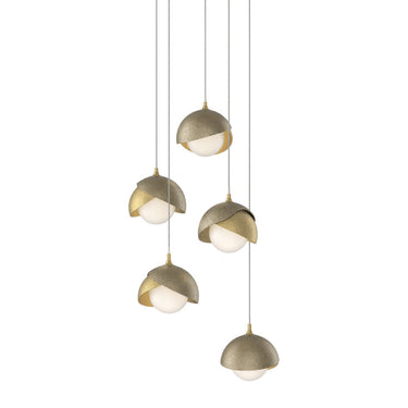 Brooklyn 5-Light Double Shade Pendant 17