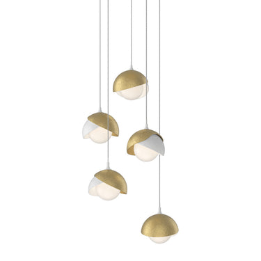 Brooklyn 5-Light Double Shade Pendant 48
