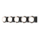 Brooklyn 5-Light Straight Double Shade Bath Sconce 