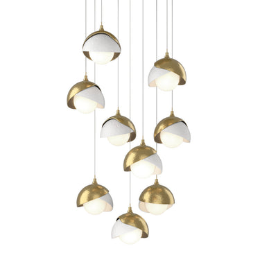 Brooklyn 9-Light Double Shade Pendant 20