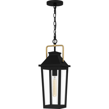 Buckley 1 Light Outdoor Pendant in Matte Black 4