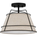 Burbidge 1 Light Semi-Flush Mount in Matte Black 2