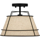 Burbidge 1 Light Semi-Flush Mount in Matte Black 3