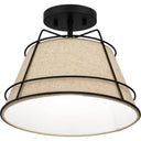 Burbidge 1 Light Semi-Flush Mount in Matte Black 4