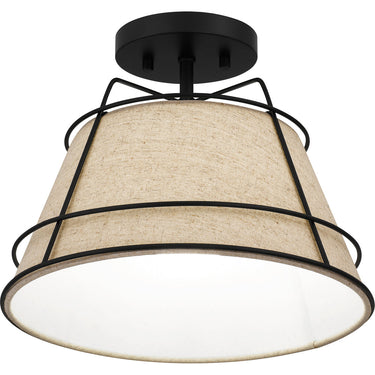 Burbidge 1 Light Semi-Flush Mount in Matte Black 4