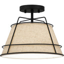 Burbidge 1 Light Semi-Flush Mount in Matte Black 1