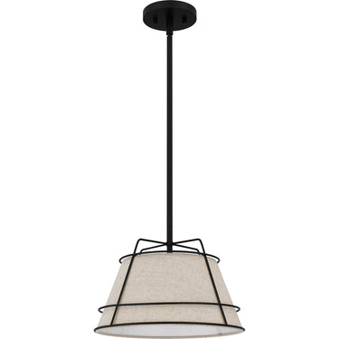 Burbridge 1 Light Mini Pendant in Matte Black 4