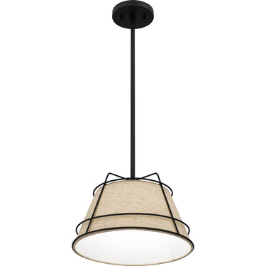 Burbridge 1 Light Mini Pendant in Matte Black 6