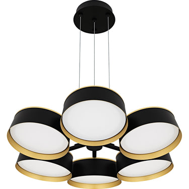 Byrnes 6 Light Chandelier in Matte Black 2